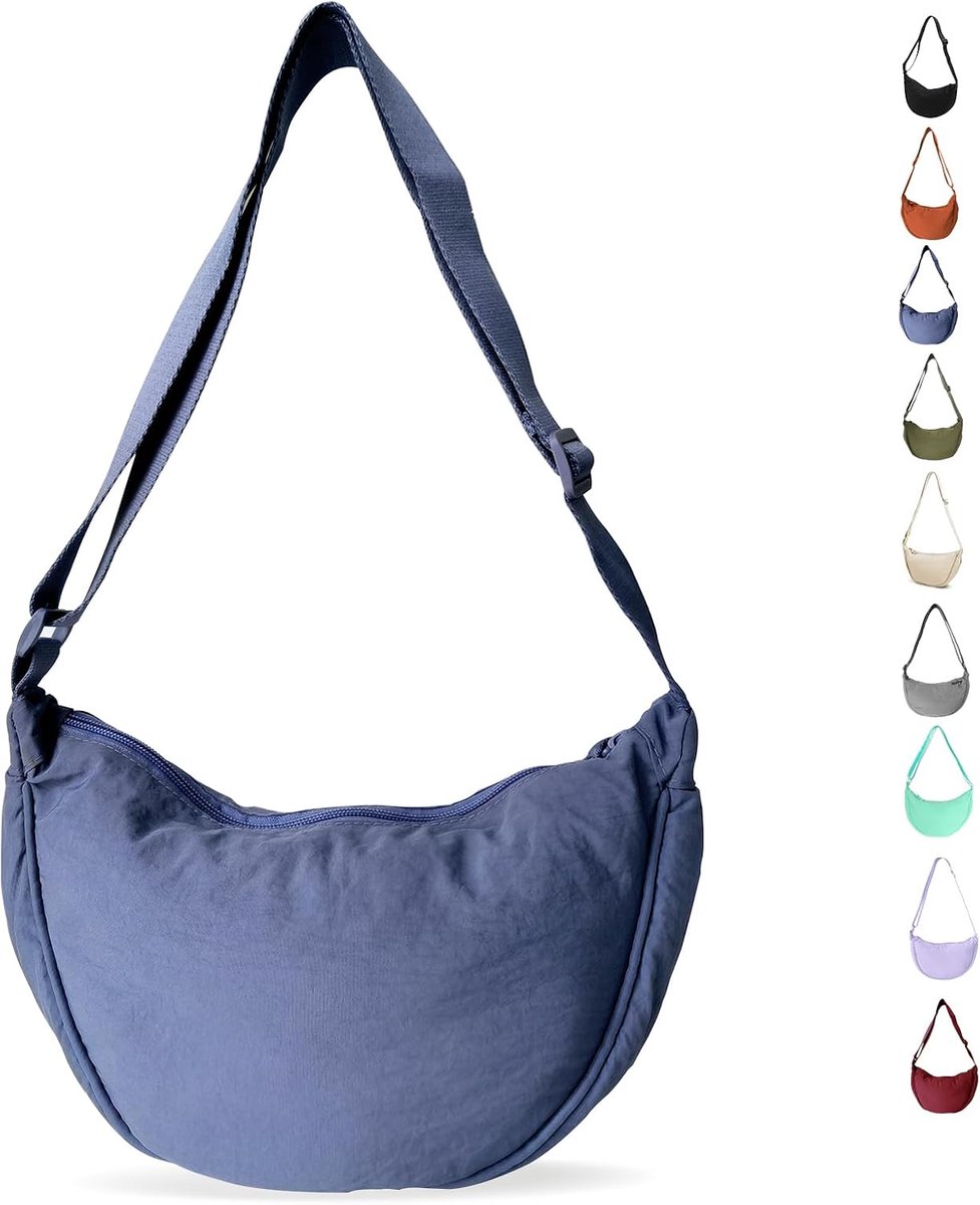 Crescent tas voor vrouwen - nylon schoudertas - verstelbare band - ideaal voor dagelijks gebruik - ShopVlot