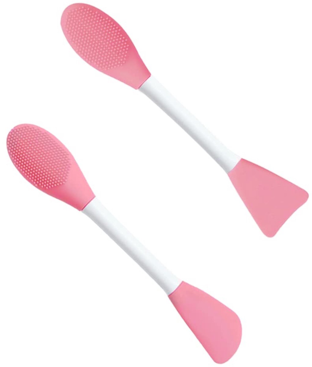 Solidchoice - Set van 2 Siliconen Maskerkwasten voor Gezichtsreiniging en Maskers
