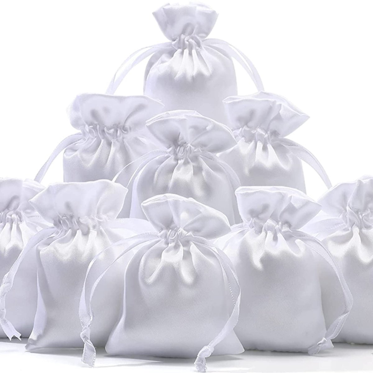 Solidchoice - Set van 50 Satijnen Geschenktassen voor Diverse Gelegenheden