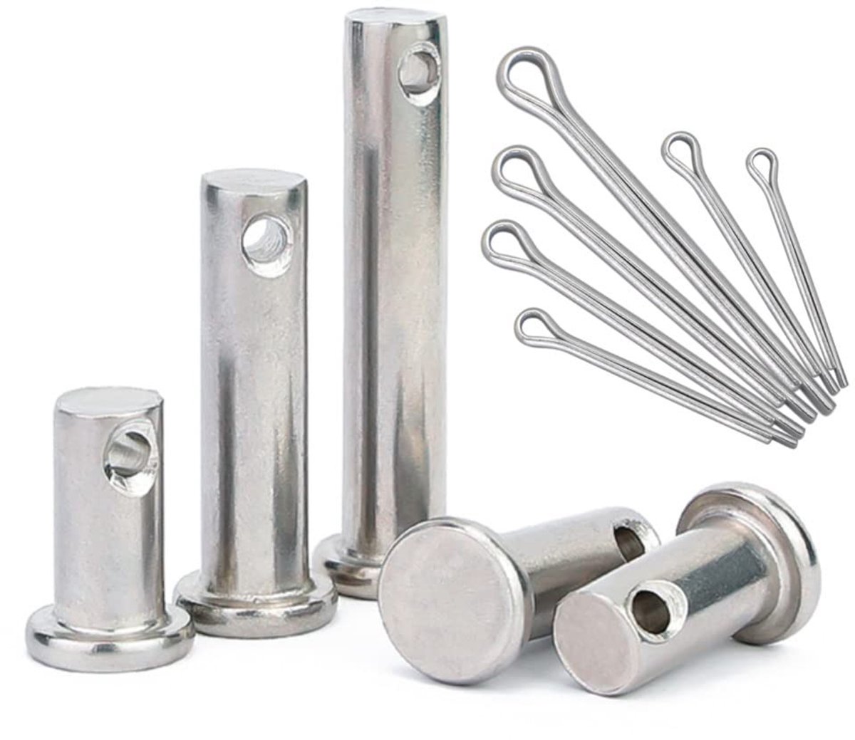 Solidchoice - Set van 3 RVS Gaffle en Cotter Pins M10×35mm