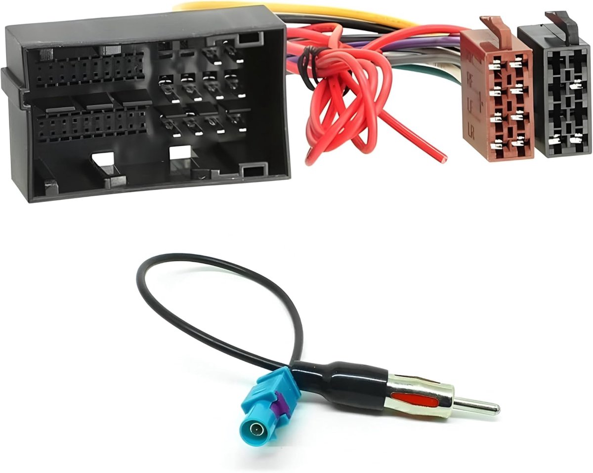 Wiring harness adapter connector auto radio ISO - compatibel met Alfa Romeo Mito en Giulietta - gebruiksklaar en duurzaam