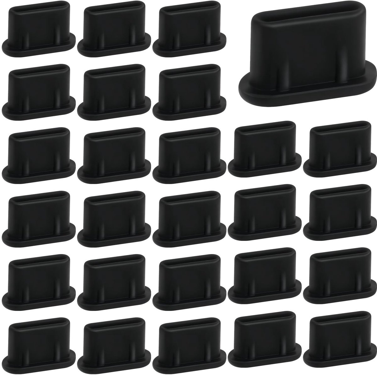 Solidchoice - Set van 50 USB C Stofbeschermers voor Type C Apparaten