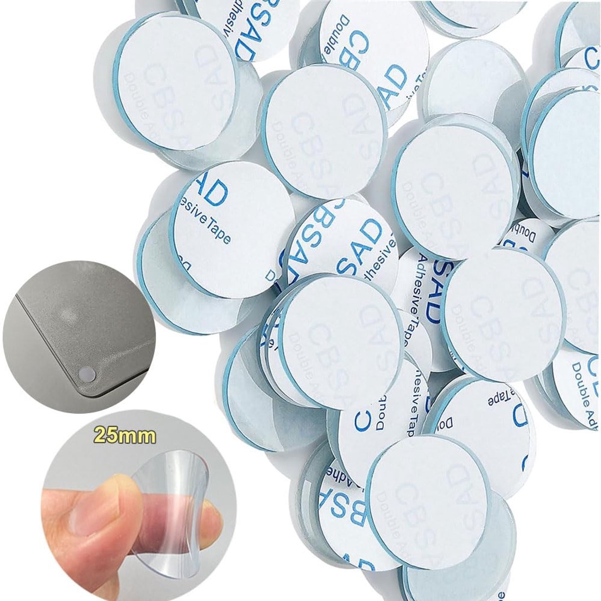Solidchoice - Rubber Buffers voor Glasplaten, Transparant en Zelfklevend