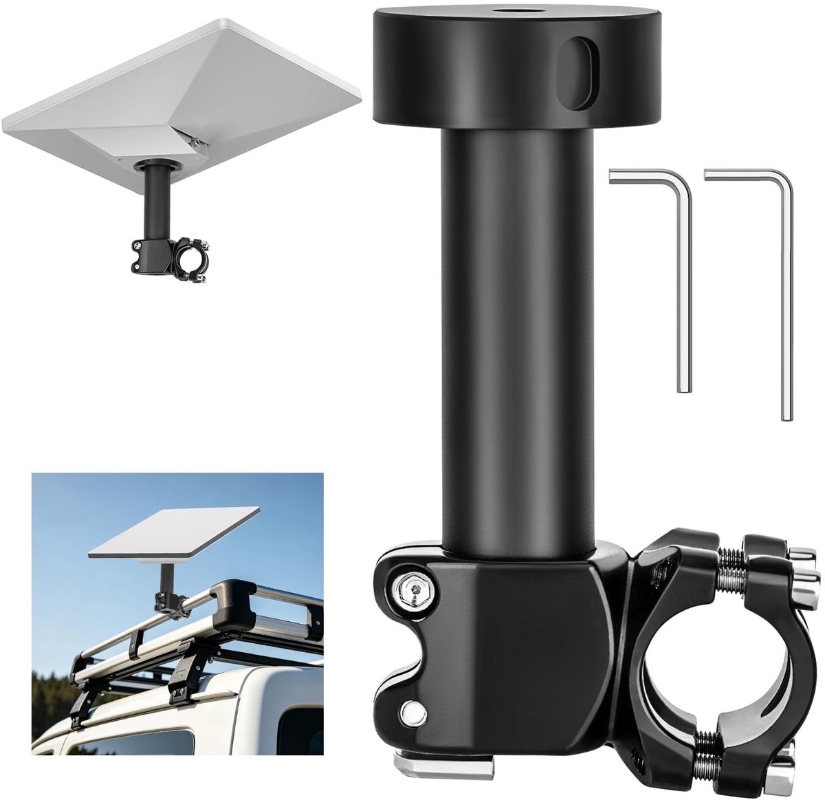 Solidchoice - Aluminium Houder voor Starlink Antenne voor Campers en Balkons