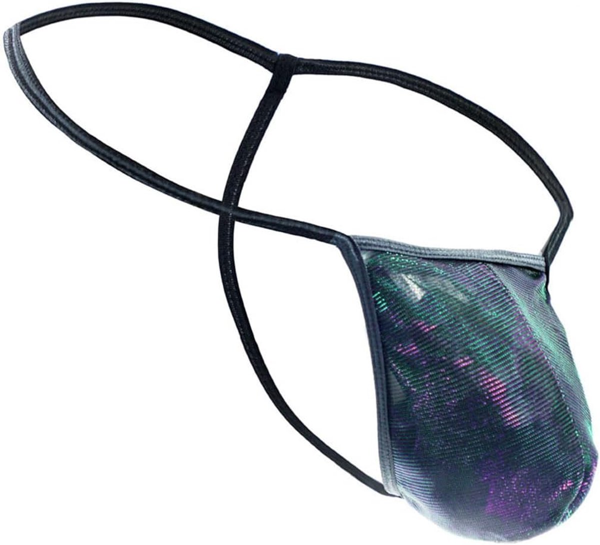 Mannen thong - sexy lage taille - glanzend patentleer - ademend en comfortabel - ShopVlot