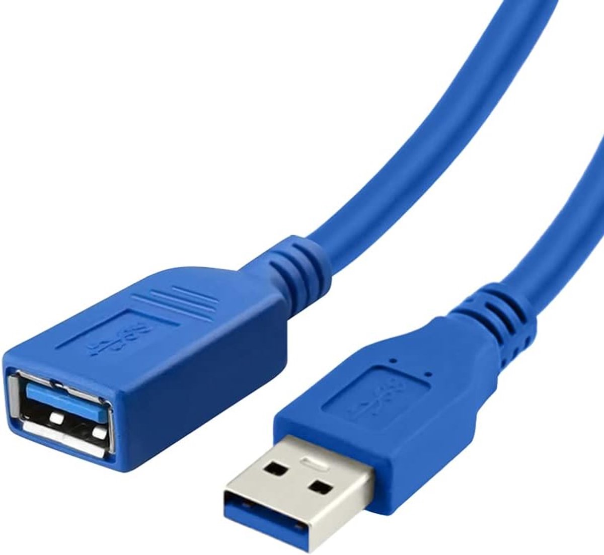 USB verlengkabel 1M - Type A Man naar A Vrouw - Hoge snelheid 5Gbps - Ideaal voor harde schijven en printers - ShopVlot