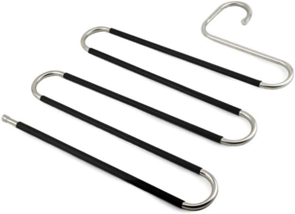 Kledinghanger RVS - 4 stuks - ruimtebesparend - voorkomt kreukels - ShopVlot