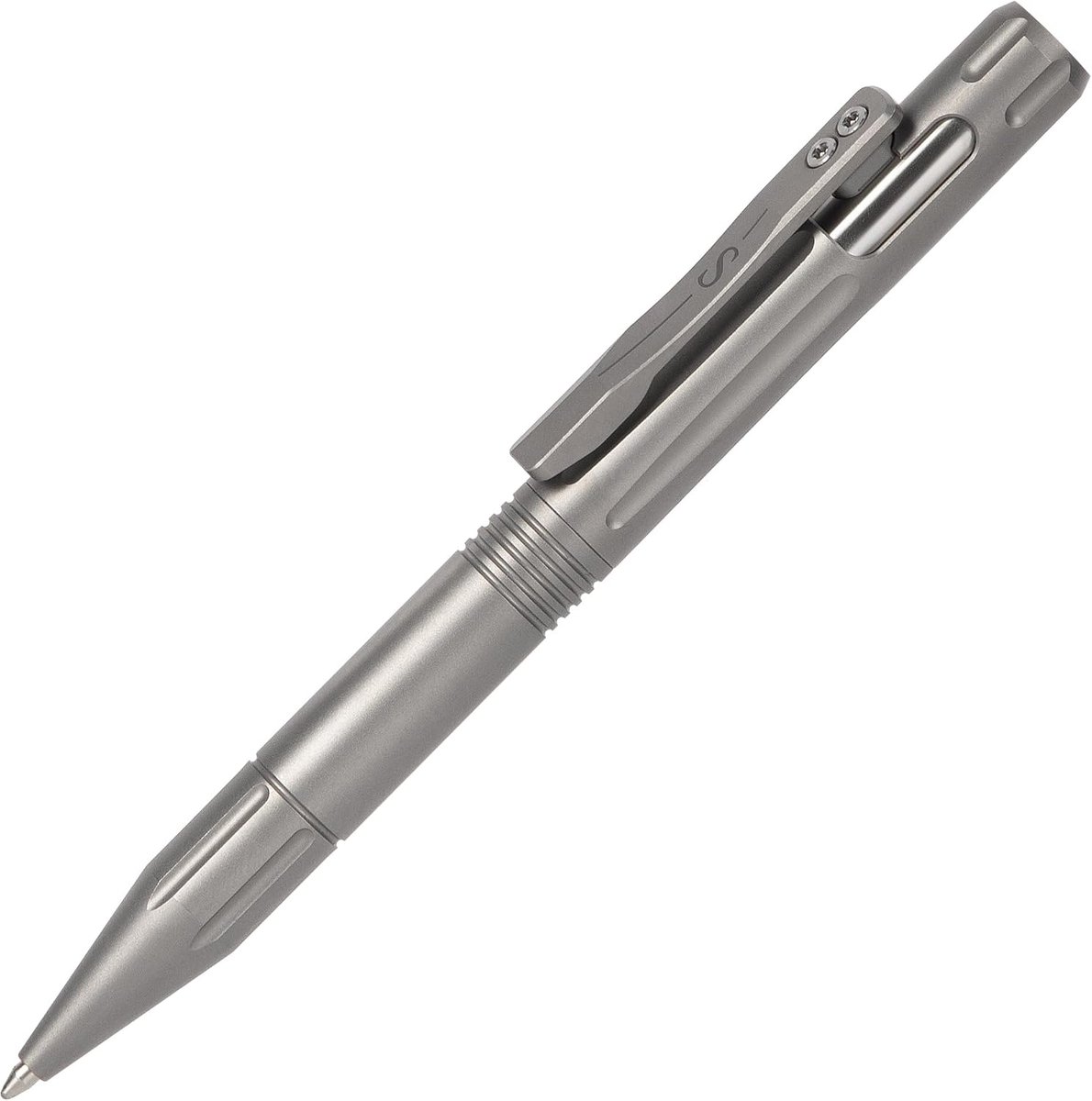 SMOOTHERPRO Titanium Bolt Action Pen - Compatible with Parker Refill - Retractable Refillable Metal Pen - ShopVlot
