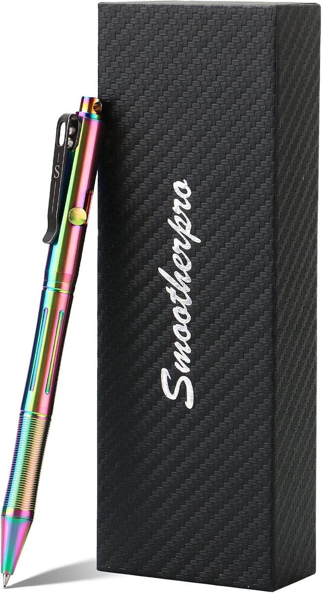 SMOOTHERPRO Titanium Alloy Compatible with Pilot G2 Refills, Heavy Duty Stainless Steel Clip for Tremors, Arthritis - ShopVlot