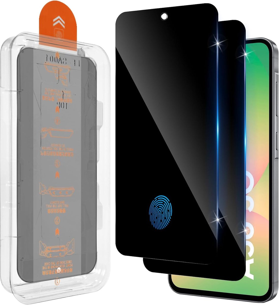 2 stuks privacyfolie, beschermfolie voor Samsung Galaxy A56/A36 5G, voor pantserglas, autoinstallatie, privacyfolie - ShopVlot