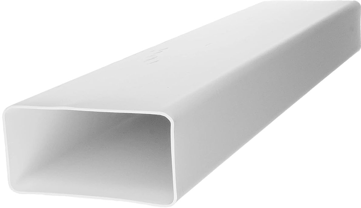 Vent Systems 110x55mm 0.5m long flat channel rectangular tube connector for pipe connection, exhaust air duct or - ShopVlot