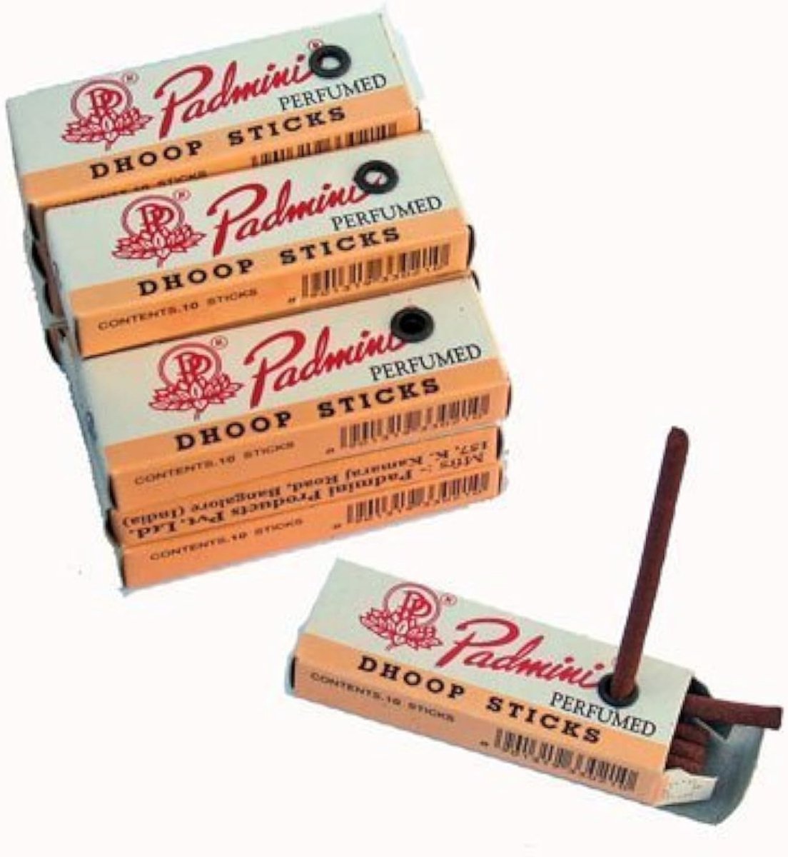Padmini Dhoop Sticks - 12 boxes of 10 sticks each - 2" Regular by Padmini - ShopVlot