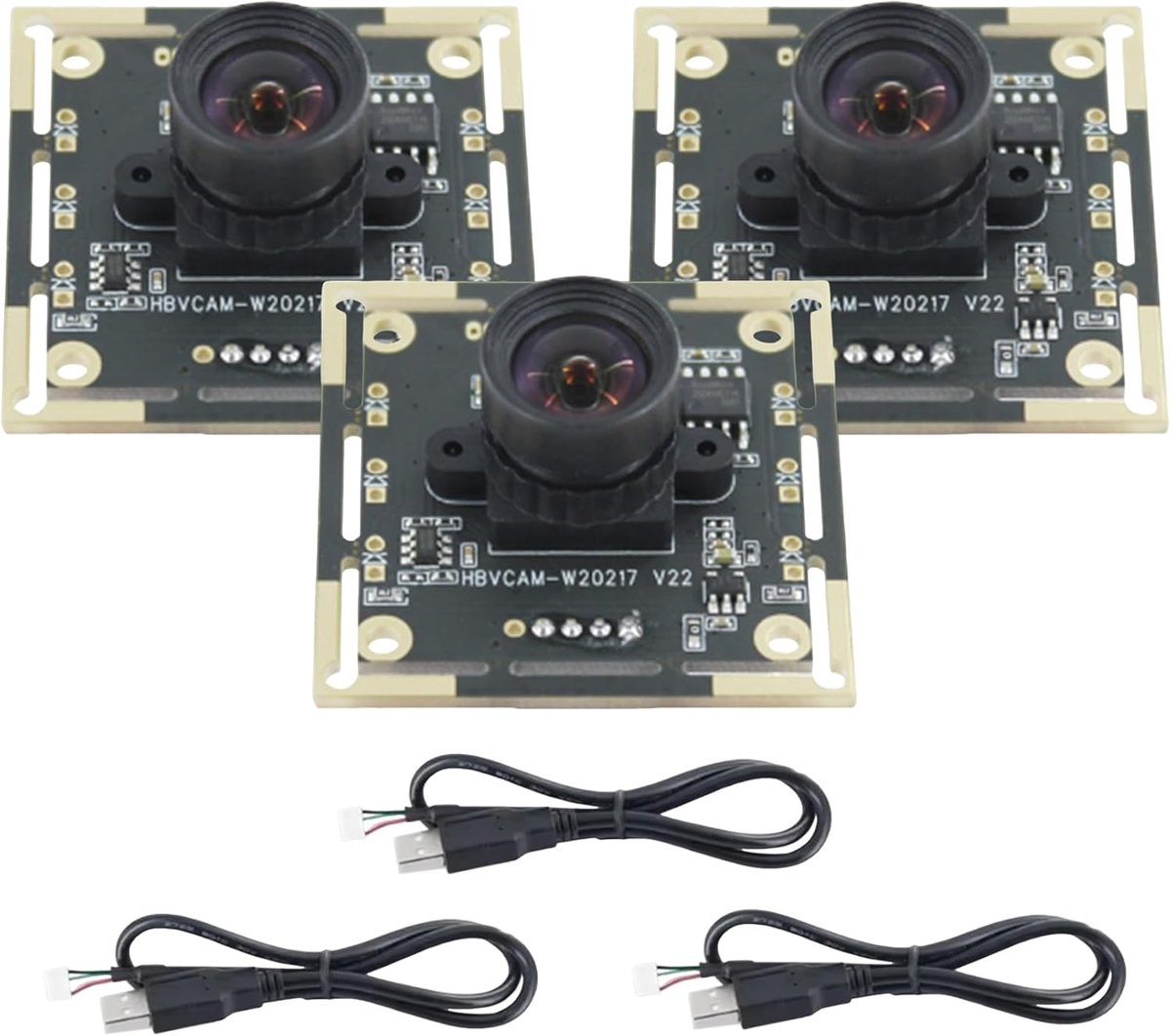 3 Piece Camera Module 100 Degree OV9732, 2 m Cable, 1280 x 720, 30 Fps, for DIY Car Darts.Io, USB Drive Free - ShopVlot