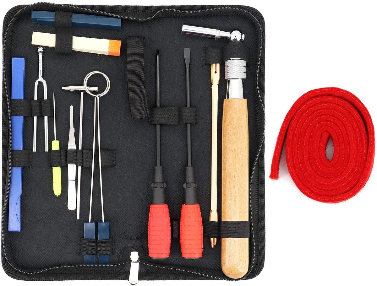Professional Piano Tuning Kit - 16 Piece Tool Kit For Repairing and Tuning Pianos - ShopVlot