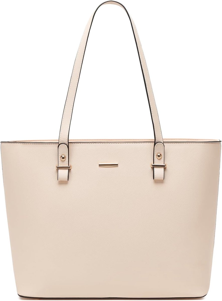 Pahajim Women's Large Shopping Bag PU Leather Shoulder Bags for Work Travel Shopping - ShopVlot
