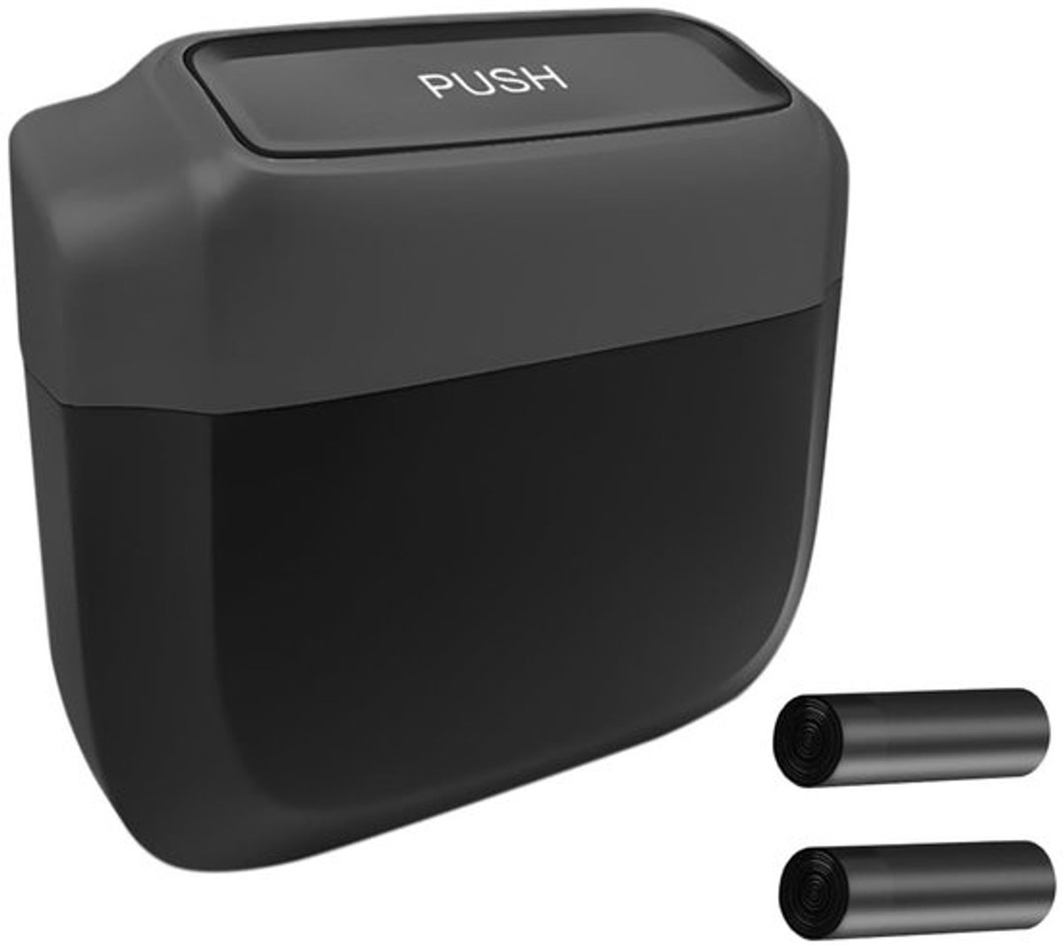 Vuilnisbak Mini Auto - Waterdichte Draagbare Vuilnisbak - Hoogwaardig Plastic - Compact en Lichtgewicht - Automatisch Deksel - Geurloos en Duurzaam - Prullenbak