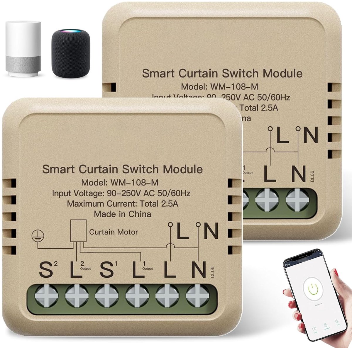 Rolluik schakelaar - WiFi Alexa smart module - procentuele aanpassing - eenvoudig te bedienen met smartphone - ShopVlot