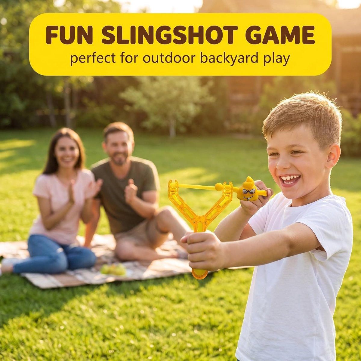Schietspel anti-stress - 12 stuks met slingshots en caca - Groepsspel voor verjaardagsfeesten - Onmiddellijk plezier - ShopVlot
