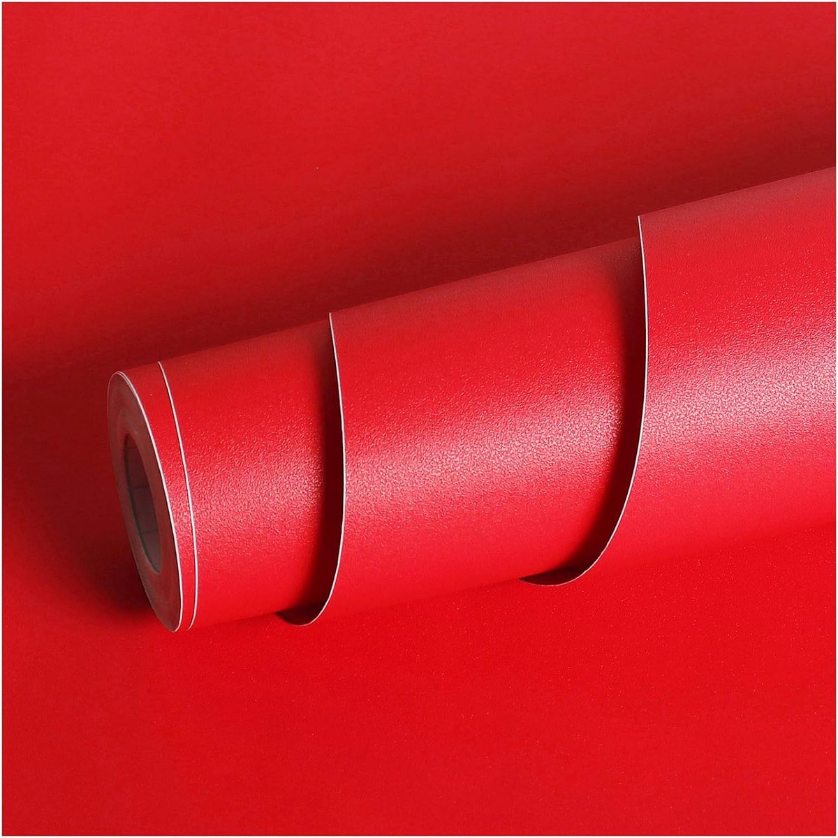 Zelfklevend folie rood mat 40CMx2M - Vintage decoratief - Waterdicht en olie bestendig - Ideaal voor DIY projecten - ShopVlot