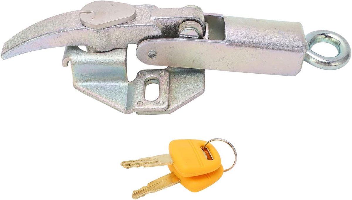 Motorkapslot Graafmachine Heavy Duty - RVS Corrosiebestendig - Voor Caterpillar CAT E200 - Inclusief Sleutelset - ShopVlot