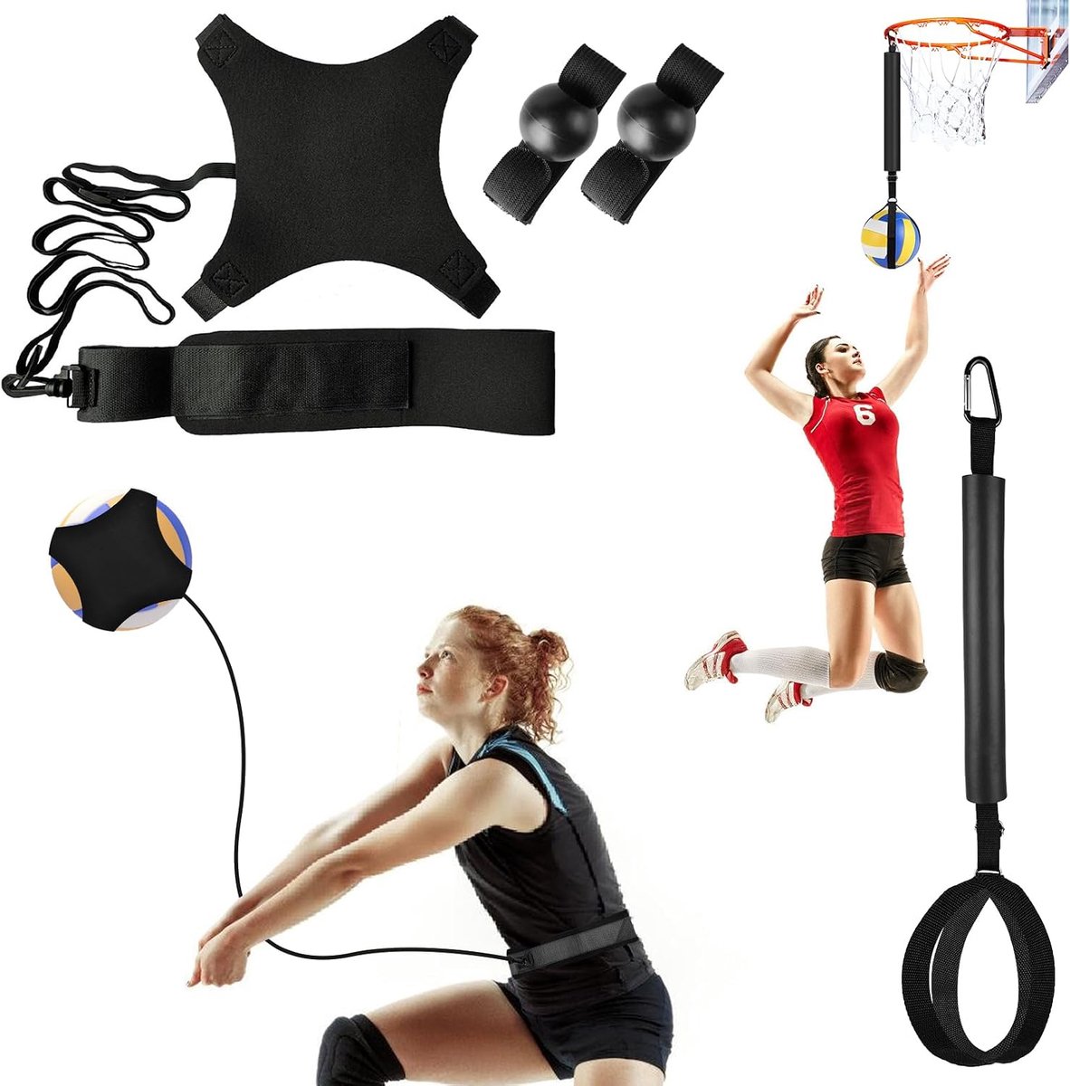 Volleybal Trainingsapparaat - Verstelbaar Spike Trainer - Perfect voor Beginners en Professionals - Verbeter je Skills - ShopVlot