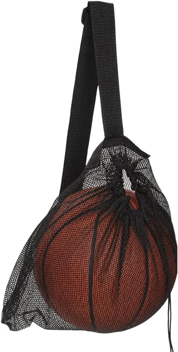 Balnet voor 1 bal - Draagbare rugzak - Voor basketbal, voetbal, tennis en rugby - Ideaal voor sporters en training - ShopVlot