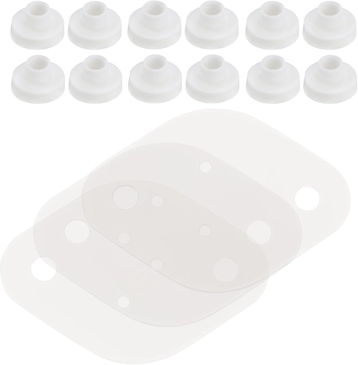 Mica isolator plaat 44.5x31.5mm - 20 sets granulaat - betrouwbare warmte-isolatie - voor transistors - ShopVlot