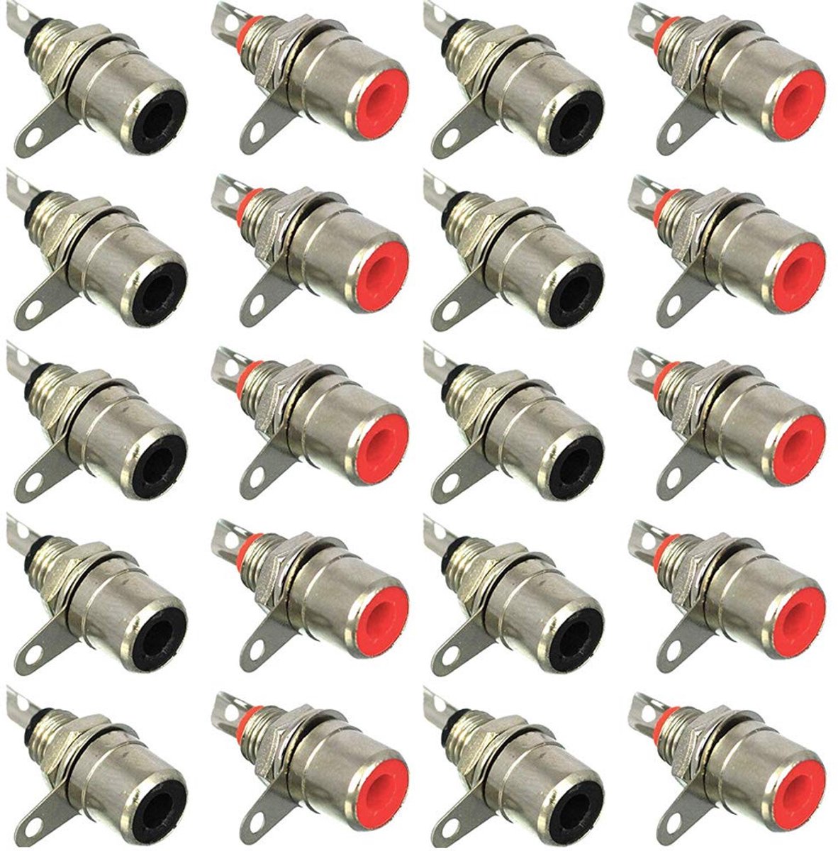 RCA jack 20 stuks - audio high-end connector - vrouwelijke coupler - optimale signaaloverdracht - ShopVlot