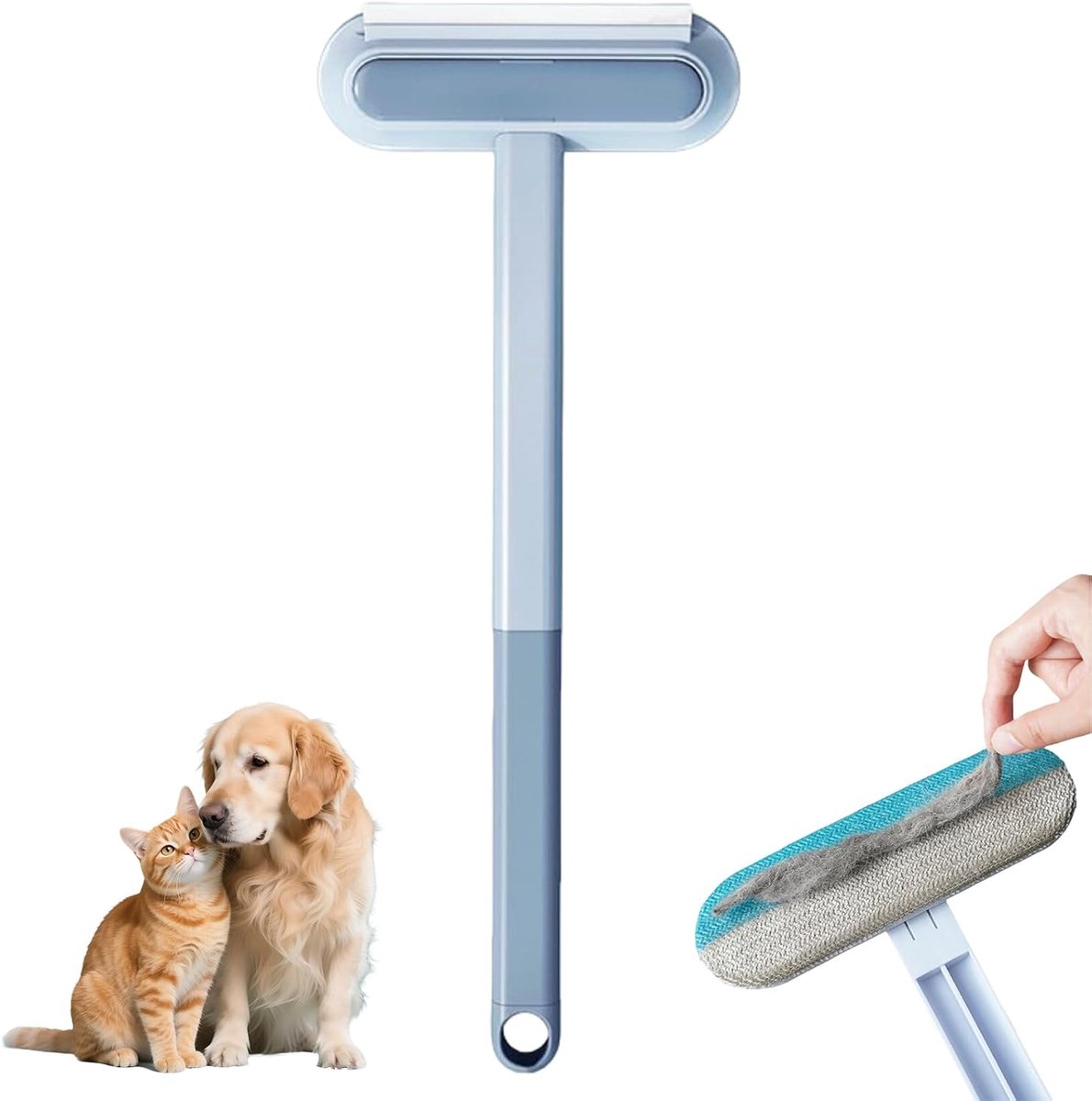 Haarverwijderaar voor dierenharen - 3-in-1 multifunctioneel - herbruikbaar - voor tapijt en meubels - ShopVlot