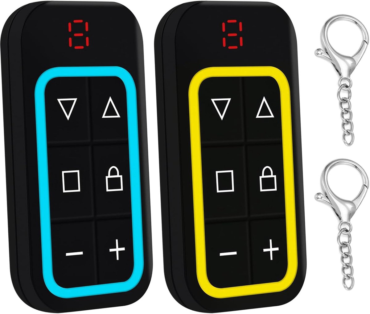 Garagedeur-afstandsbedieningen 2 stuks - Draadloos - Universeel - Voor roldeuren en verlichting - ShopVlot
