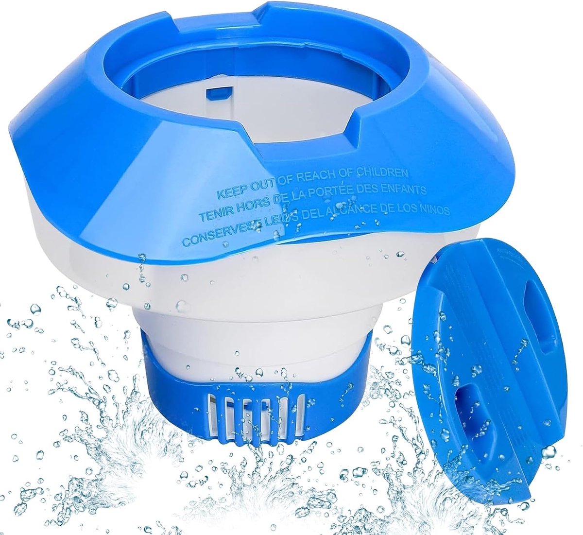 Chloordispenser zwembad - verstelbare dosering - grote capaciteit - voor heldere waterkwaliteit - ShopVlot