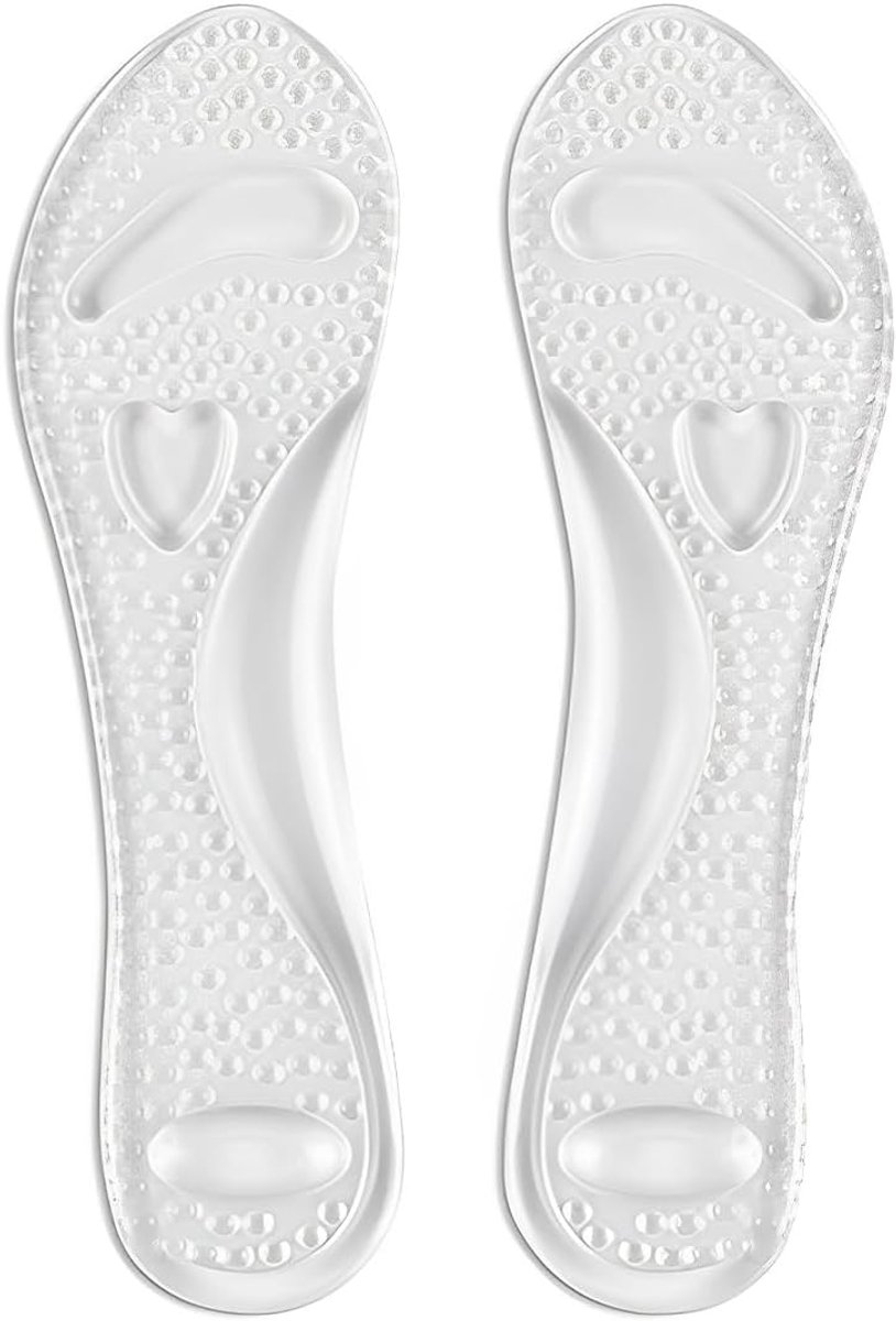 Schoeneninlegzolen dames - zelfklevend en antislip - gelmateriaal - verlicht stress en vermoeidheid - ShopVlot