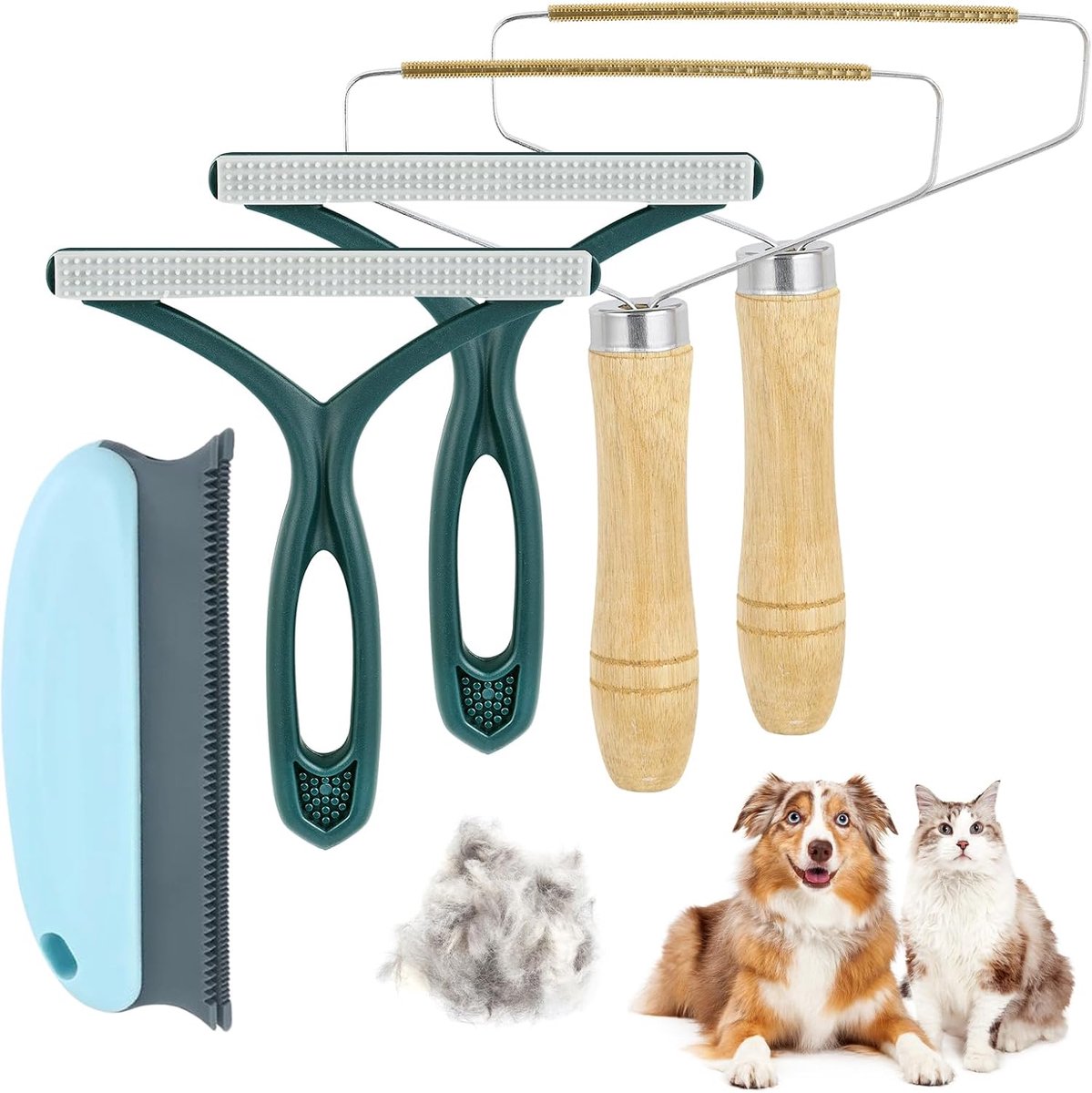 Lint shaver 5-delig - draagbare pluisverwijderaar - voor kleding, meubels en tapijten - ShopVlot