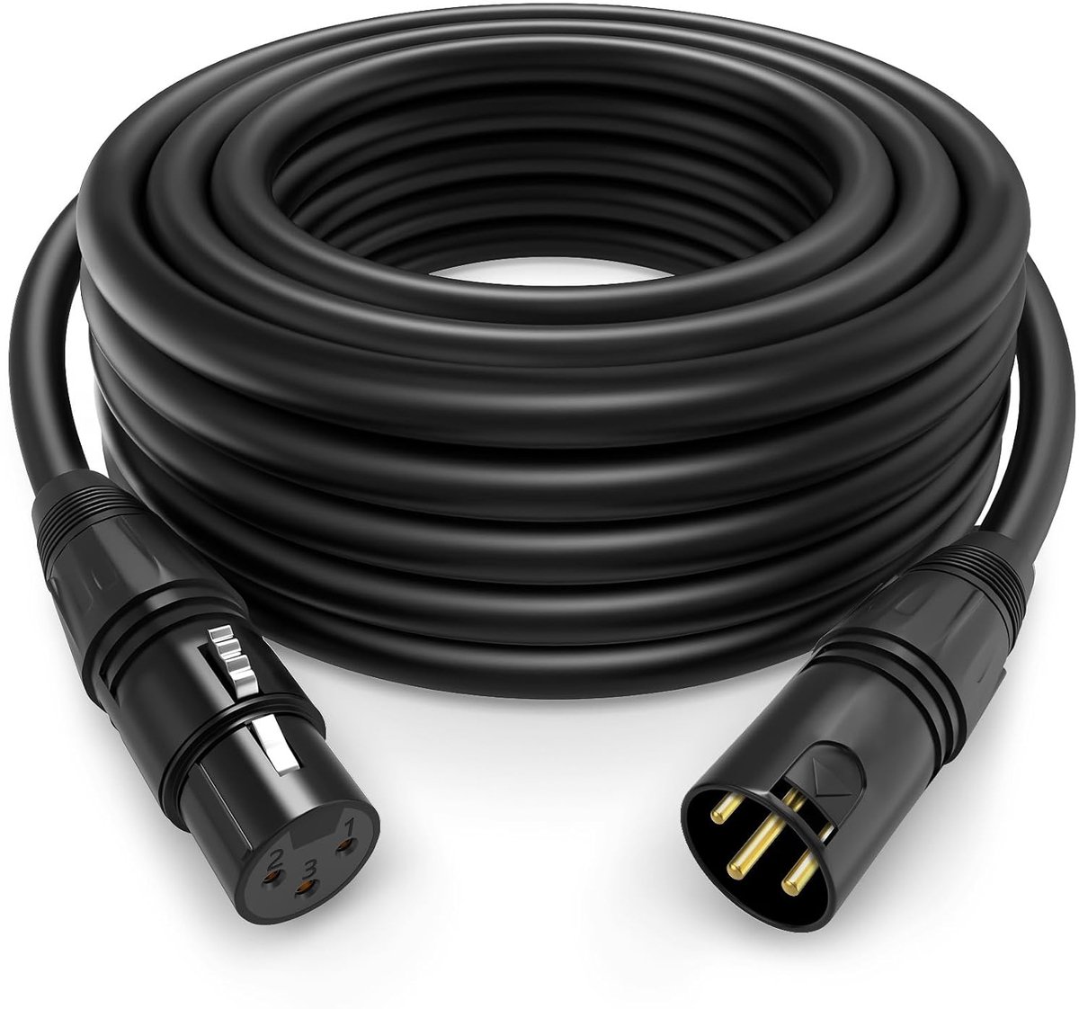 XLR kabel 300 cm - mannelijke naar vrouwelijke aansluiting - ideaal voor microfoons - hoge geluidskwaliteit - ShopVlot