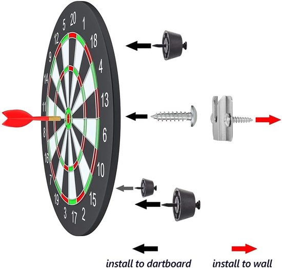 SolidKeus - Dartbord Houder met Montagekit — afbeelding 3