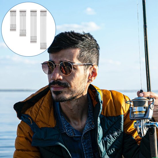 40x Anti-Bite Staaldraad Voorlijnen voor Vissen op Snoek en Roofvis — afbeelding 4