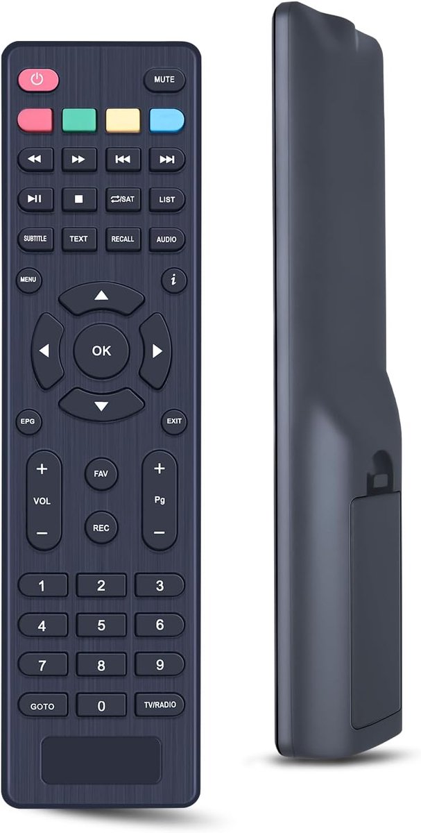 Vervangende afstandsbediening geschikt voor apparaten van het merk Echosat Hd-Line Leyf Bamof Tevsan, Echosat - ShopVlot