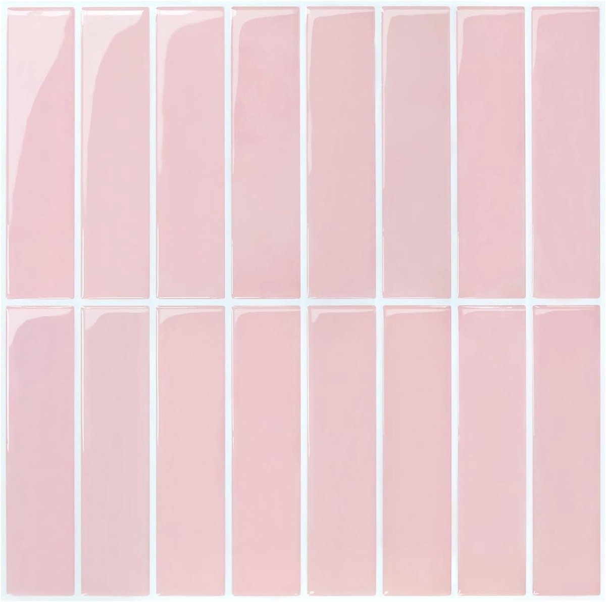 COMSTICKC 3D Self-Adhesive Wall Tile Rosa, 10 Sheets 30.5 x 30.5 cm, 3D Vinyl Self-Adhesive Tiles, Tile Stickers - ShopVlot