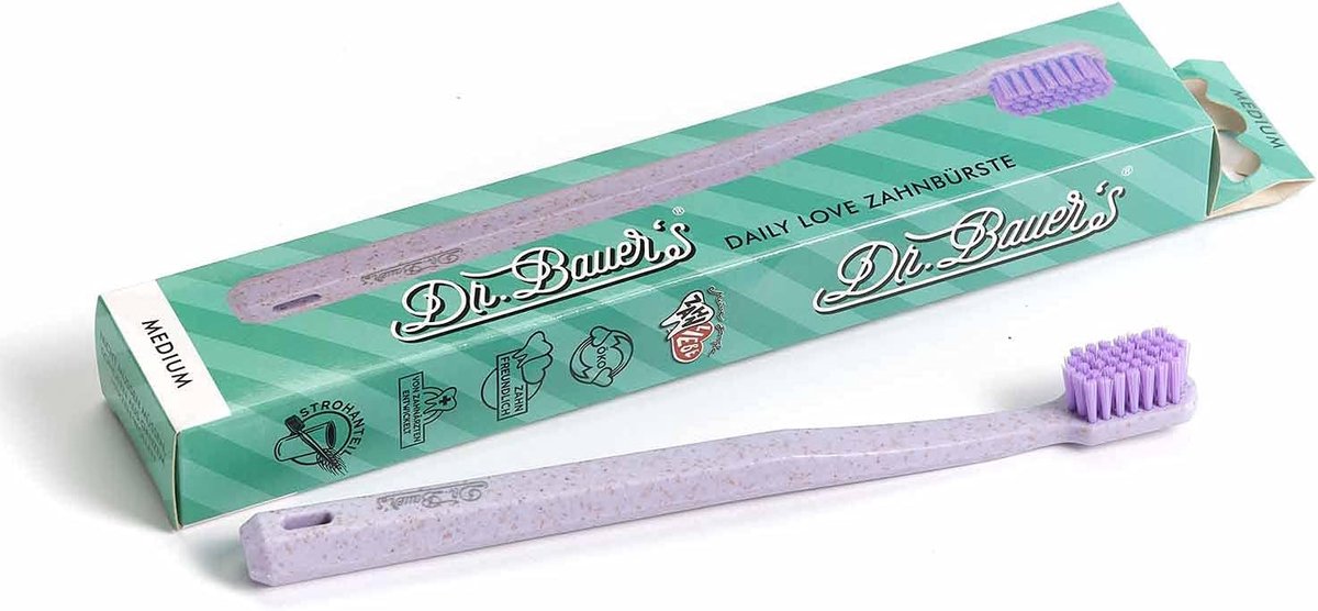 Dr. Bauer's Daily Love Toothbrush medium (1 piece) - 1 stuks - ShopVlot