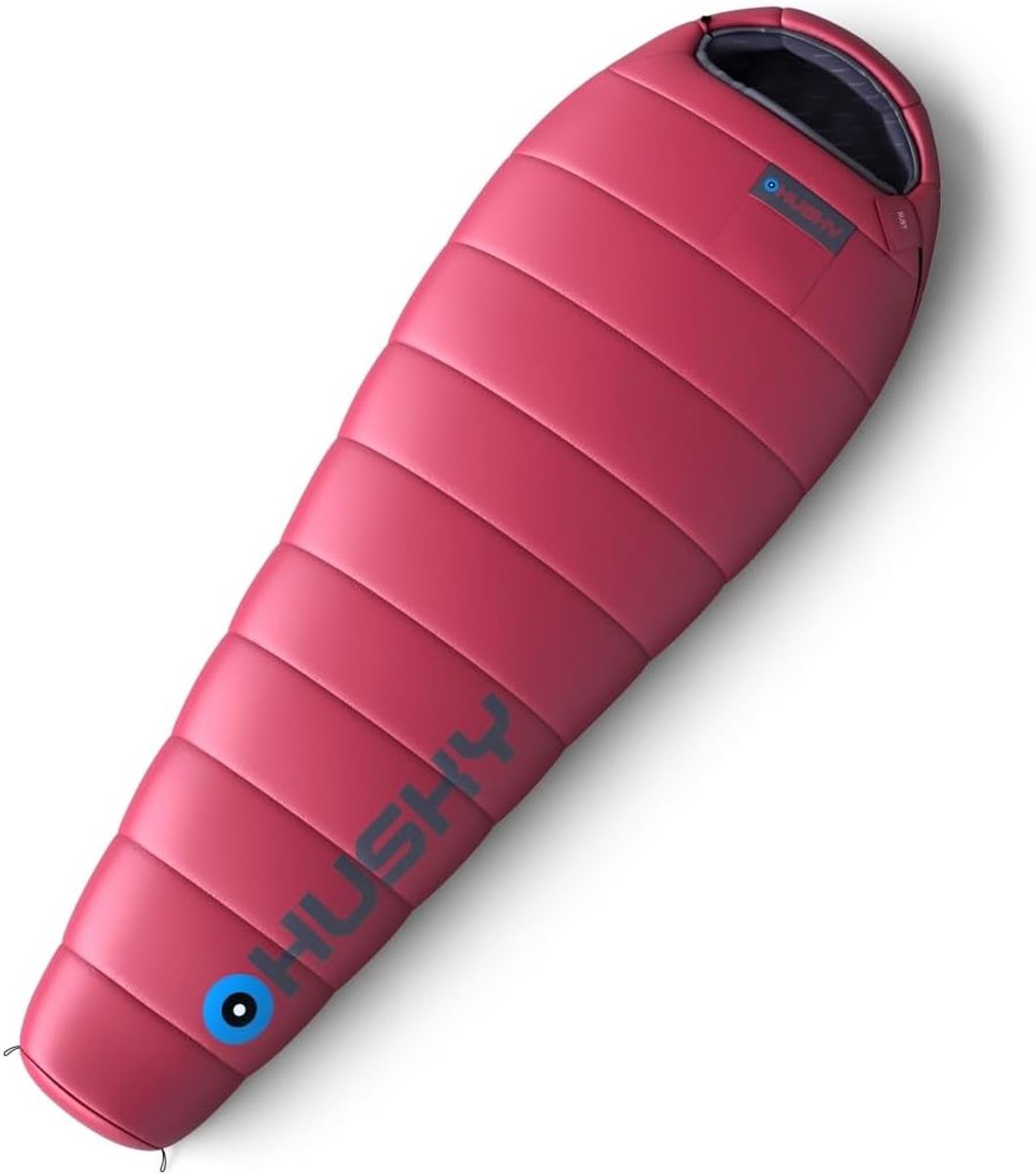 Husky CZ Synthetic Sleeping Bag for 3 Seasons, Ruby Red - ShopVlot