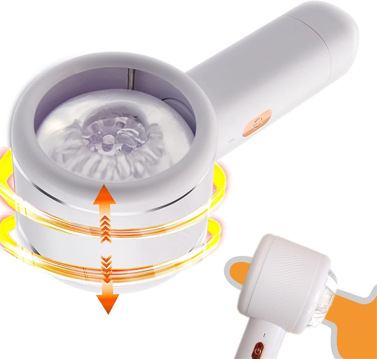 Electric Masturbator Cup Man Handfree, Automatic Masturbators with Telescopic Function, Pocket Pussy Stroker Erotic - ShopVlot