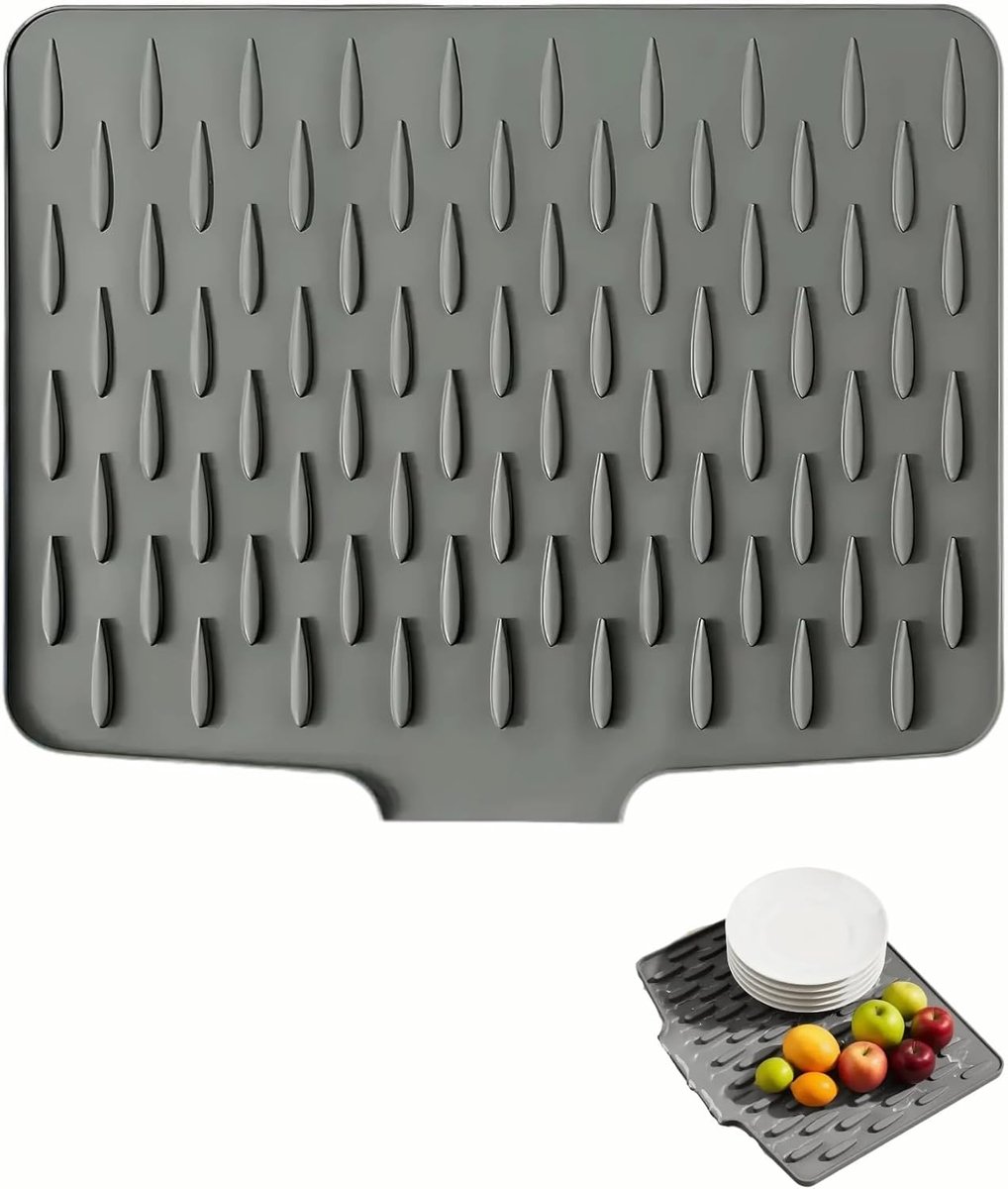 Dish drip mat, silicone protective mat, dish sink, waterproof and non-slip, kitchen utensils, non-slip and - ShopVlot