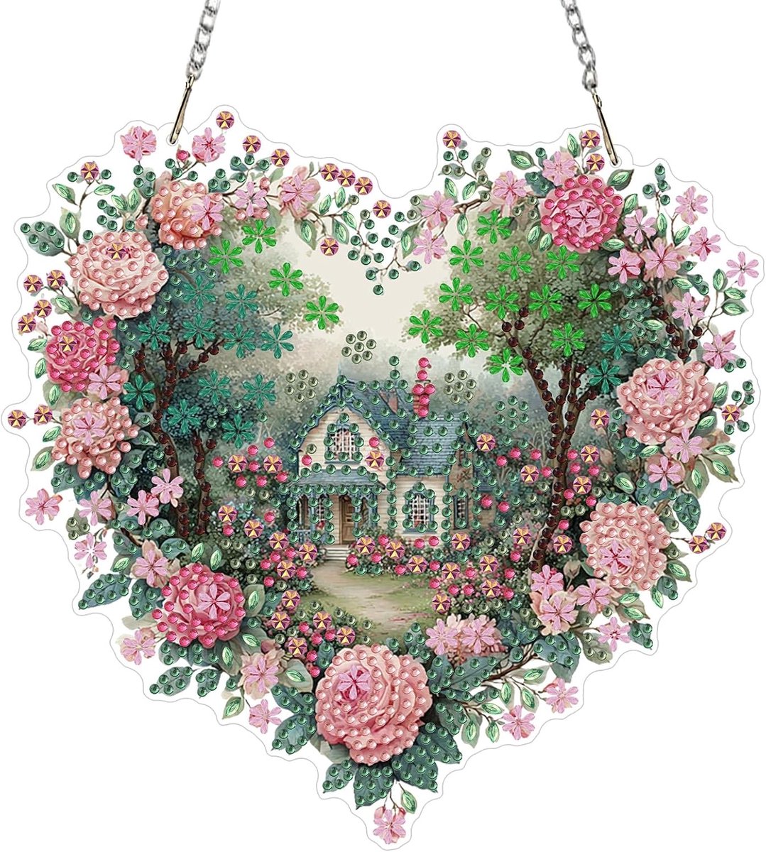 Diamant Schilderij Hangornament - 5D Landschap Pendentief Set - Acryl Kristal Decoratie - ShopVlot