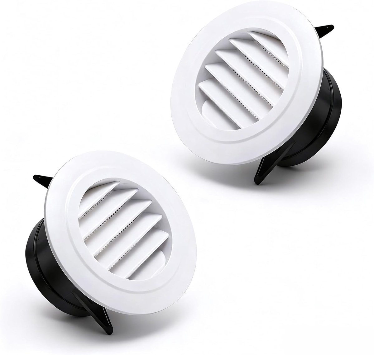 Ventilatierooster 95 mm - Rond - Met insectenbescherming - Geschikt voor 100 mm ventilatiesystemen - ShopVlot