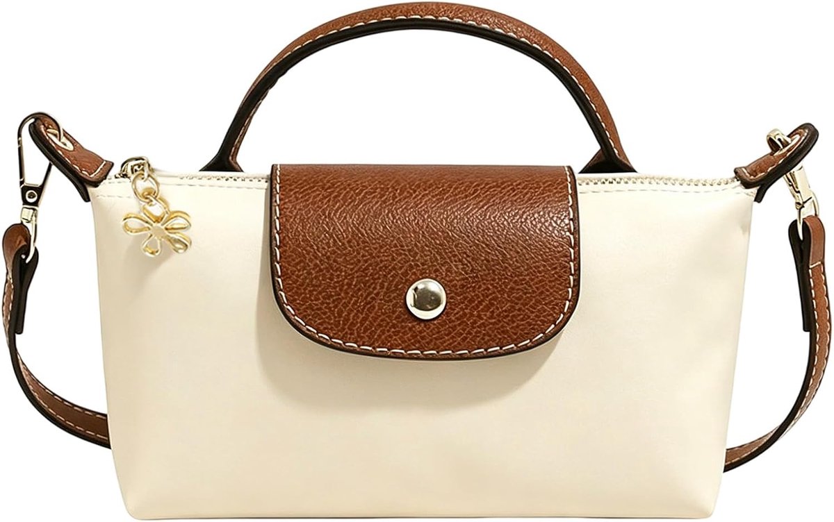 Mini crossbodytasje dames - kleurblokken - vierkant design - perfect voor onderweg - ShopVlot