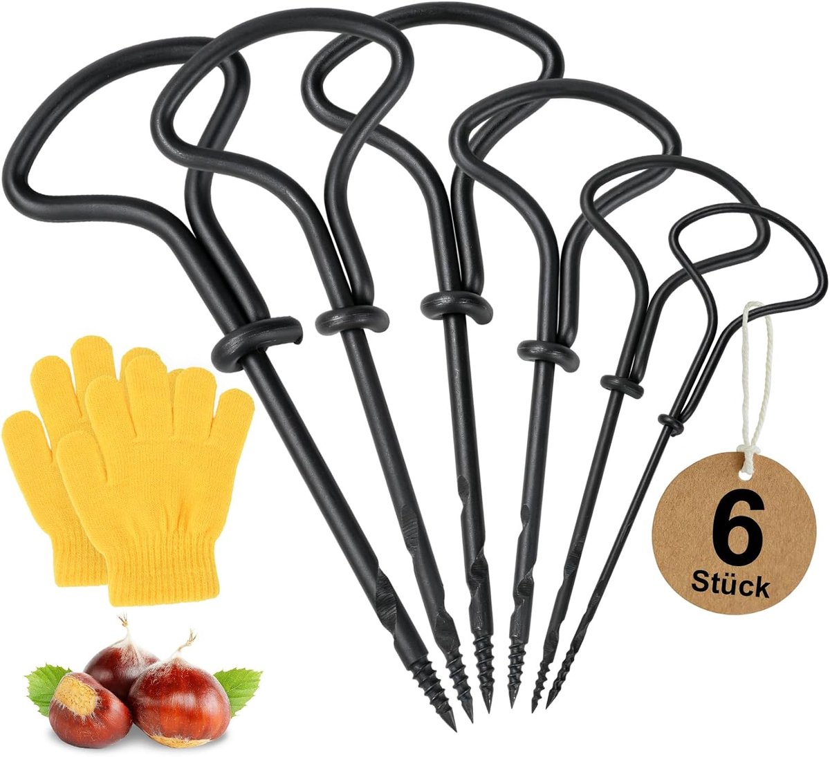 kastanjeboor 1,5-5 mm - koolstofstaal - handboor met handgreep - ideaal voor houtbewerkingen - ShopVlot