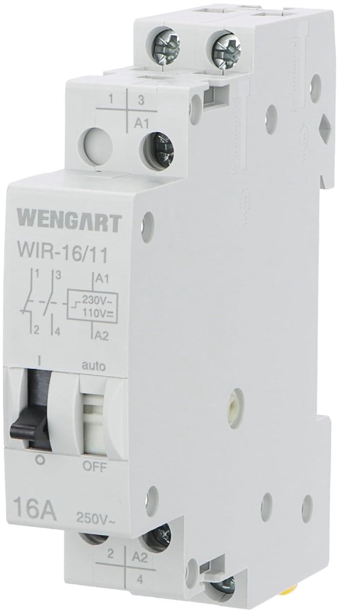 Wengart Household impulse relay WIR-16, 1NO1NC AC230V 16A, provides accurate switching control and is suitable for - ShopVlot