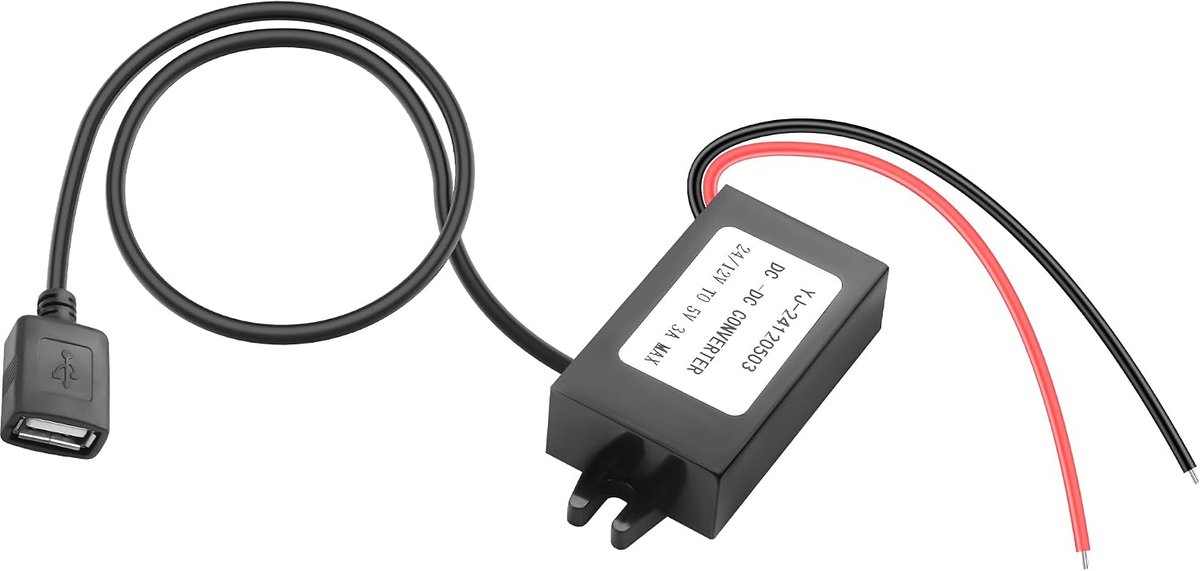 12V to 5V Down Inverter USB Socket 3A 15W Waterproof Buck Module Power Supply DC to DC Controller Car Power Inverter - ShopVlot