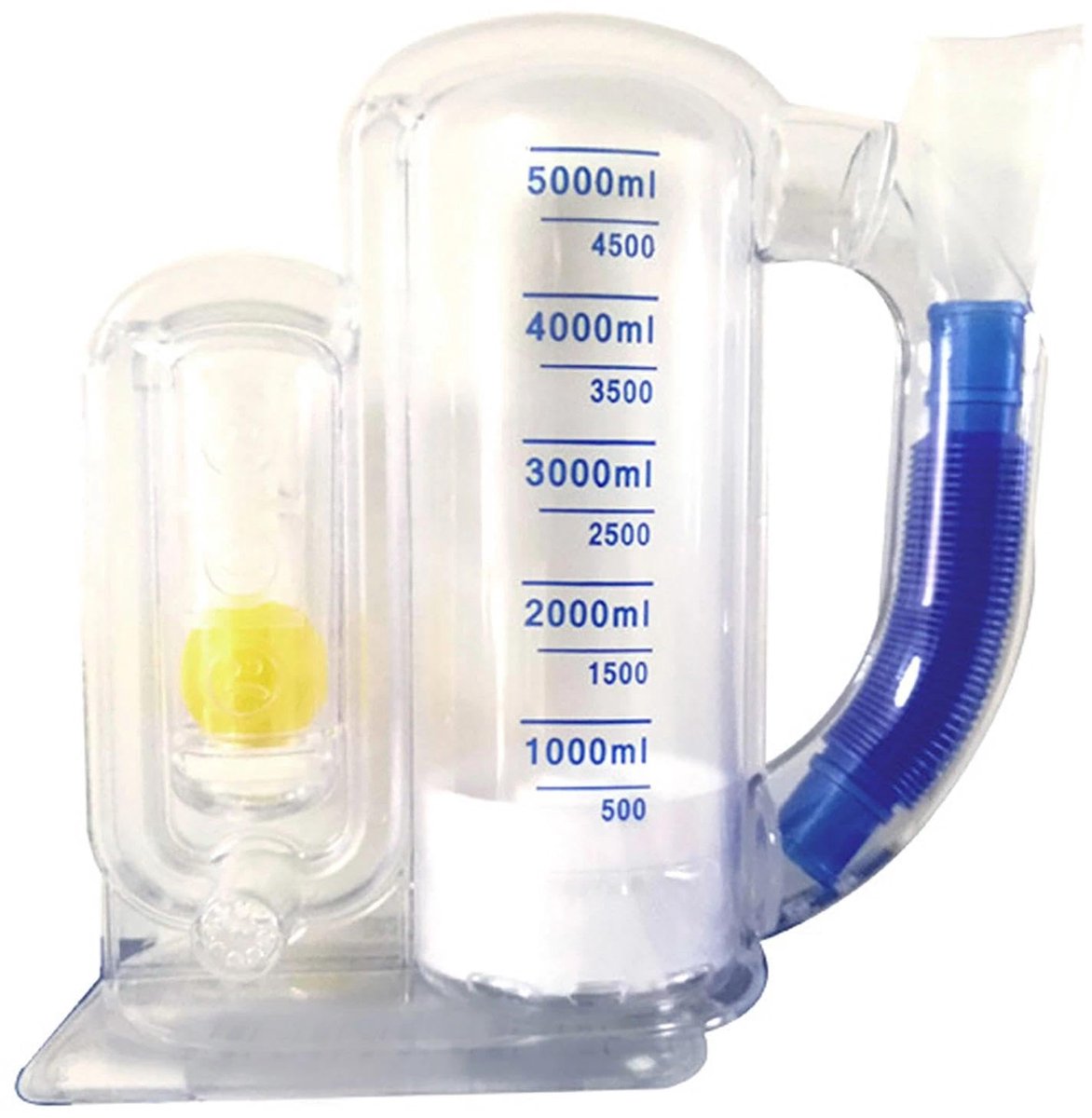 Incentive Spirometer 5000 ml - Long Trainer - Ademhalingsmonitor - Ondersteunt herstel na operatie - ShopVlot