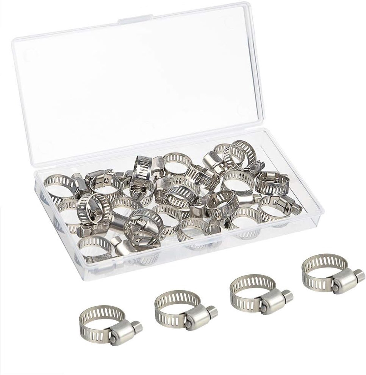 Hose clamp 10-16mm - verstelbaar - roestvrij staal - ideaal voor slangenbevestiging - ShopVlot